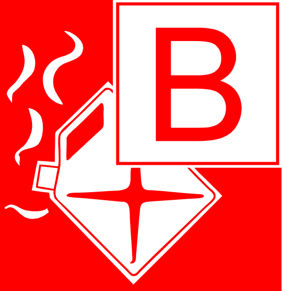 Symbol Brandklasse B